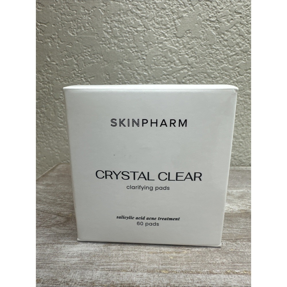 $15 🌙 Skin Pharm Crystal Clear Clarifying Pads 60ct Salicylic Acid SEALED